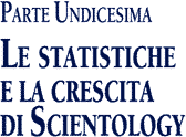 Le statistiche  e la crescita di Scientology